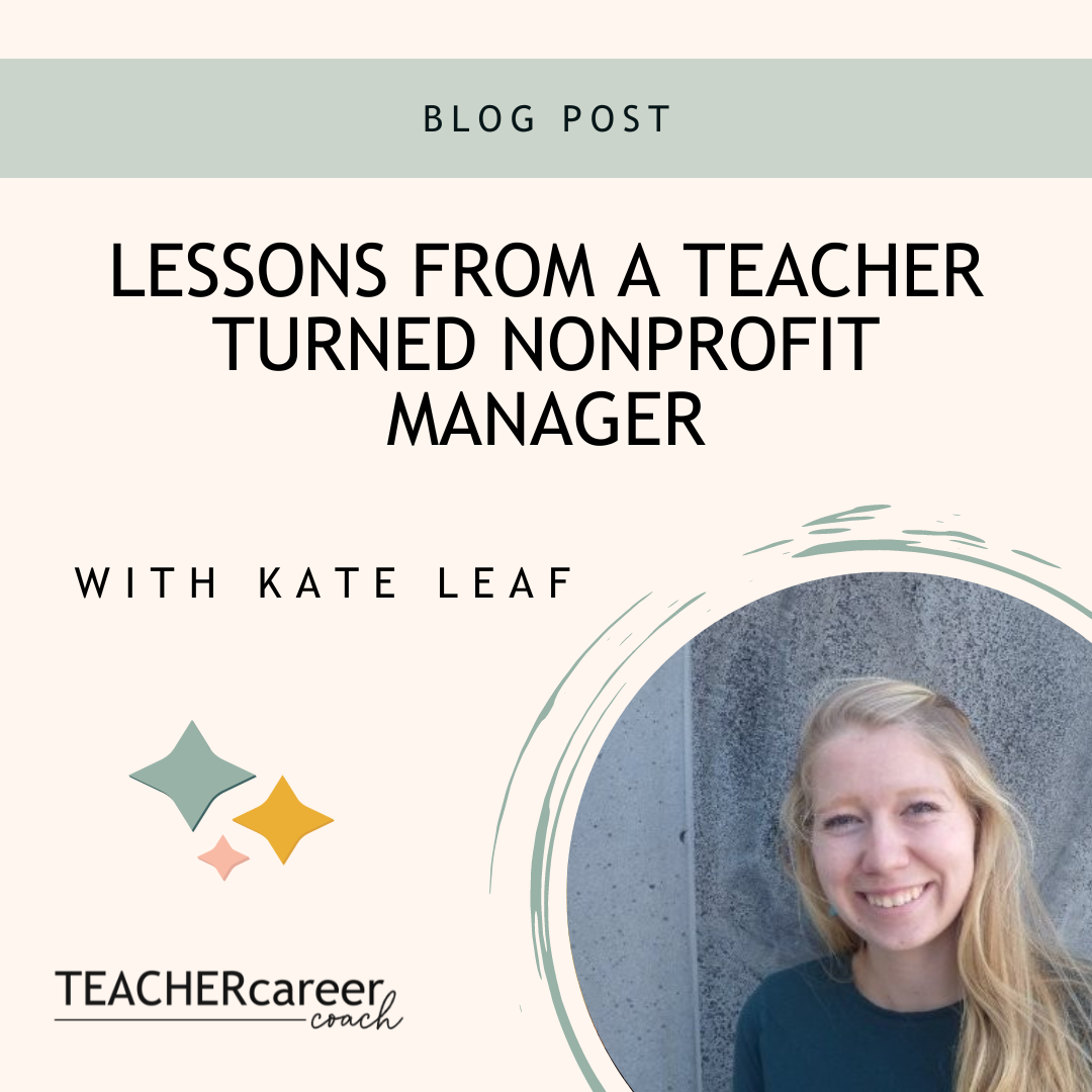 Lessons From A Teacher Turned Nonprofit Manager